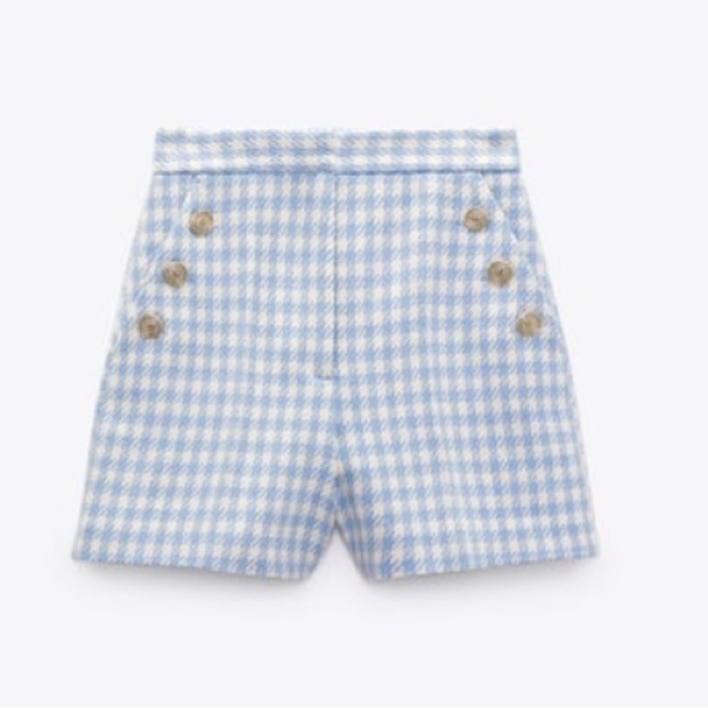 Zara NWT houndstooth Bermuda shorts